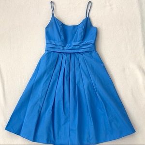 David’s Bridal Blue Spaghetti Strap Dress